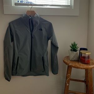 Gray North Face Zip Up